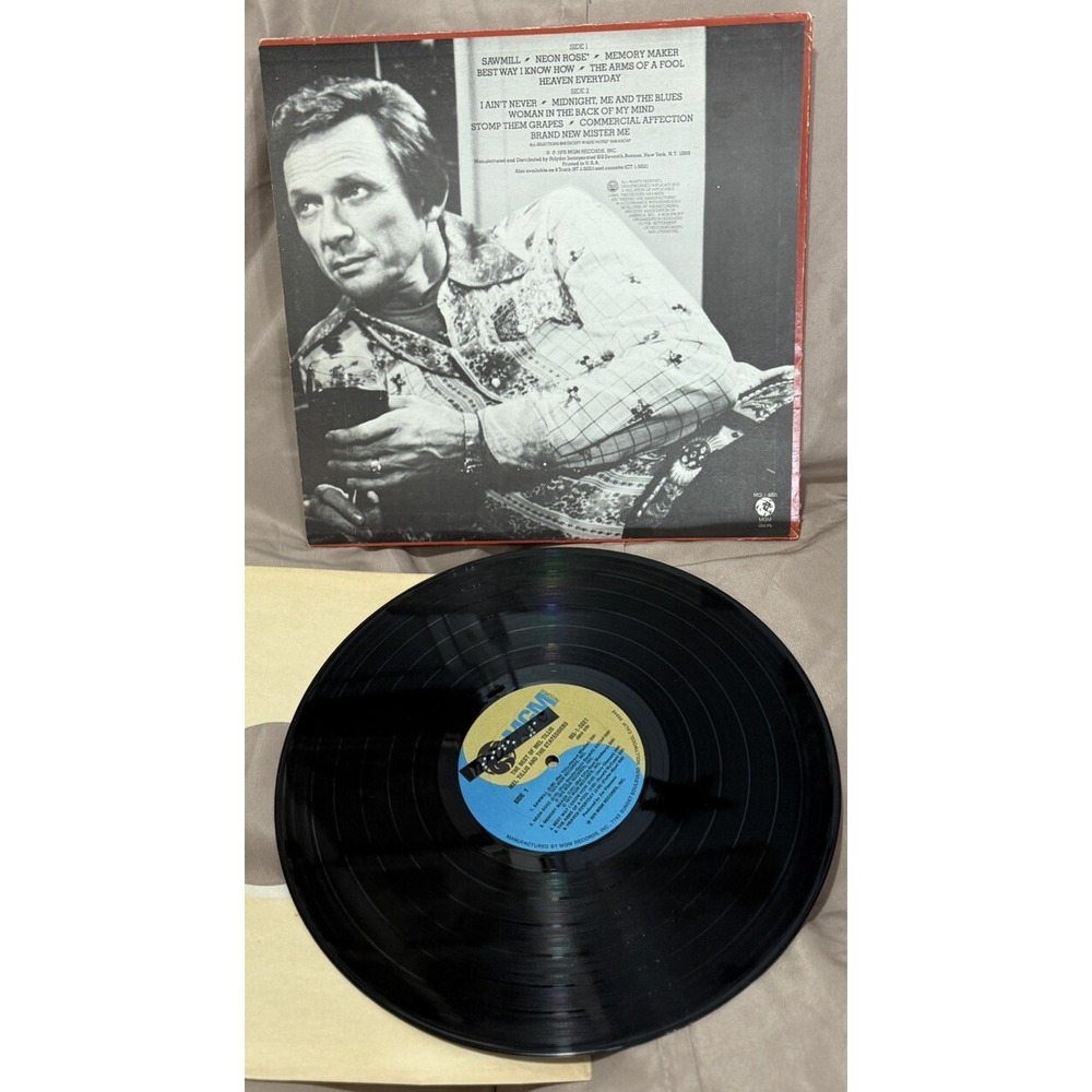 Lot Of 2 Mel Tillis I Ain't Never1976, Mel Tillis & Stateside Live1972 MGM VTG - Picture 6 of 6